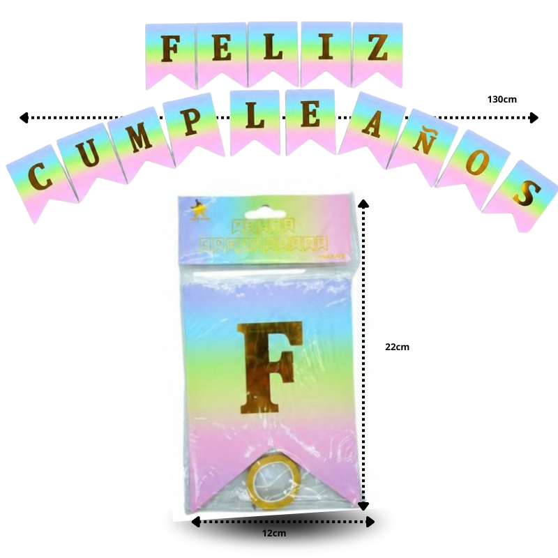Banderin Feliz Cumpleanos - 3