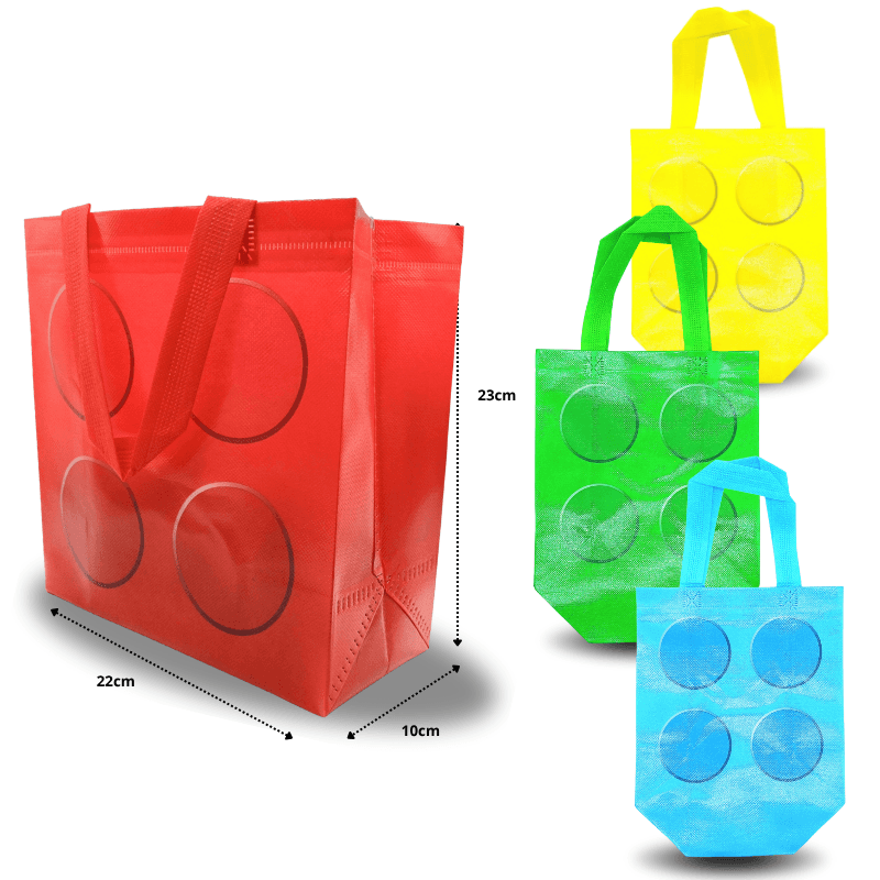 [KM693-6F-9] Bolsa plastificada Lego 22x23x12