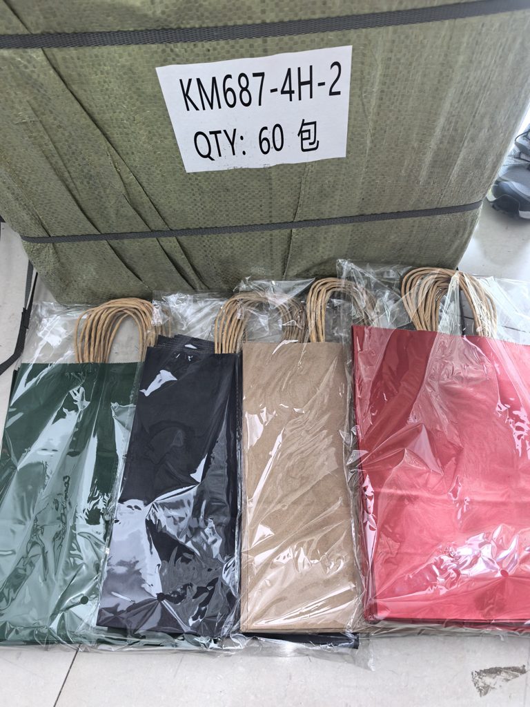 Bolsas de regalo de papel Kraft que miden 32*26*12
