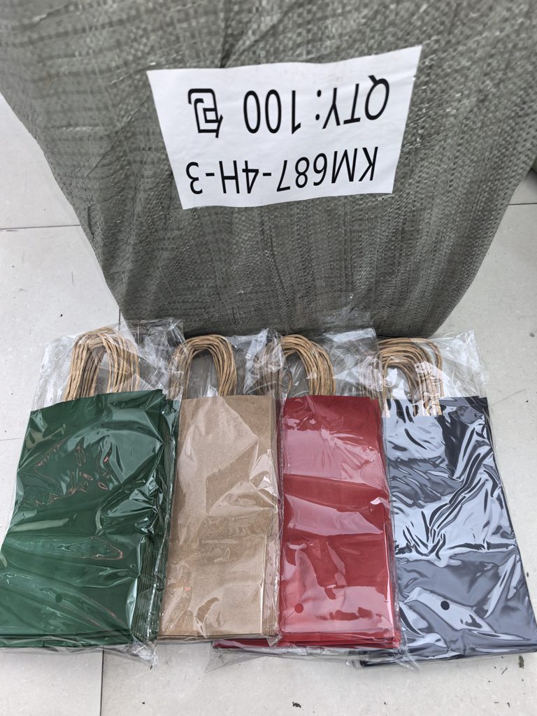 Bolsas de regalo de papel Kraft 22*16*8