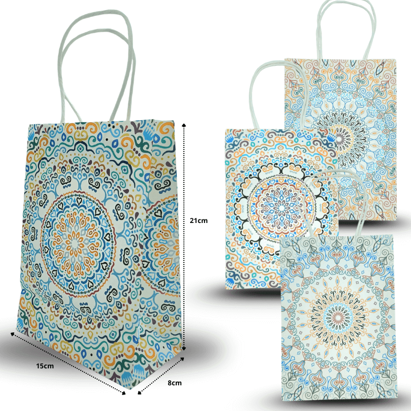 Bolsas de regalo de papel Kraft 21*15*8