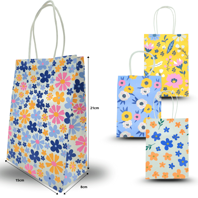 [KM687-4H-10] Bolsas de regalo de papel Kraft 21*15*8
