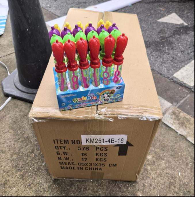 Líquido de burbujas 16cm, paquete medio 24