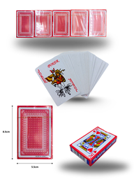 Baraja de cartas 54 pzas 57*87mm, etiqueta caja media, 10 cajas/paquete medio