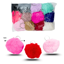 Llavero pom-pom